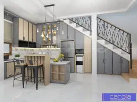 Kitchen set ,backdrof tv ,kamar tidur