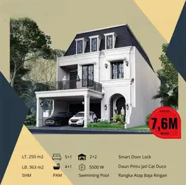 Rumah Mewah Siap Huni + Swimmingpool Di Camar Sektor 3 Bintaro Jaya