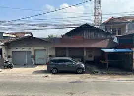 DIJUAL BANGUNAN/GUDANG HITUNG TANAH STRATEGIS JL. RAYA MANUKAN KULON