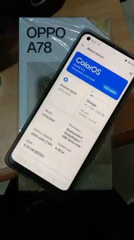 Jual hp oppo A 78 mulus pisan,,orian sadaya na