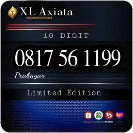 Nomor Cantik Perdana XL keren istimewa 10 Digit seri 1199