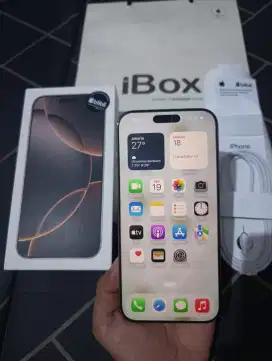 Murah iphone 16 pro max baru 1 bulan resmi Indonesia BU lengkap