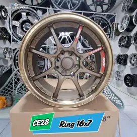 CE28 Rays Ring 16 lebar 7
PCD. 4x100/114.3 et. 40