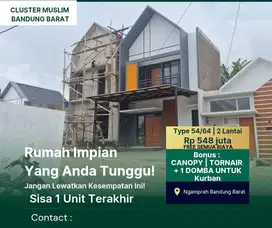 Rumah 2 Lantai Dekat Pintu Tol Padalarang dan Stasiun kereta whoosh