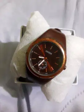 Jam Tangan Wanita with Gues* rubber strap