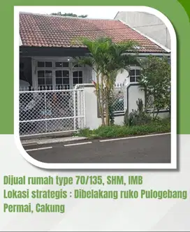 Dijual Murah, diatas NJOP dikit