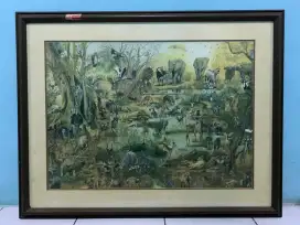 Lukisan aneka binatang abstrak