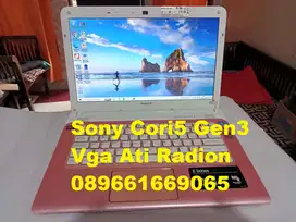 LAPTOP SONY CORI5  GEN3     VGA RADEON COCOK UNTUK GRAFIC
