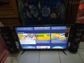 tv led polytron 32 speker tower