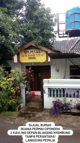 DIJUAL CEPAT RUMAH 2 KAVLING - BUANA PERMAI, CIPONDOH