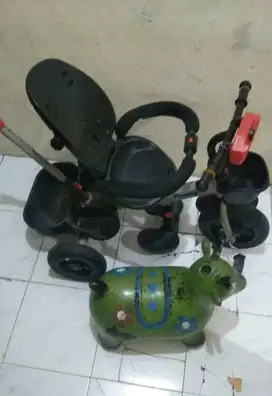 Sepeda anak roda 3 merek familly & balon kuda