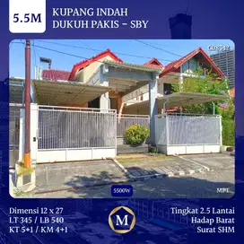 Rumah Kupang Indah dkt Mayjend Sungkono Dukuh Pakis Tol Satelit Darmo
