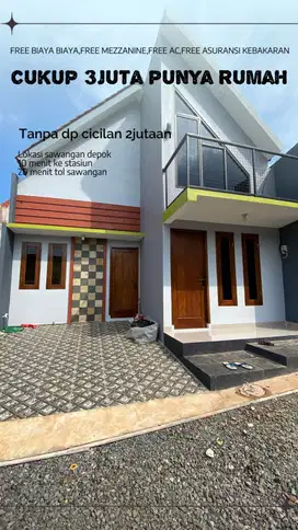Cash dan KPR free canopi dan keramik carport