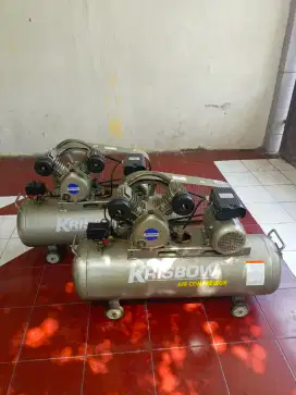 Krisbow Kompresor Angin 1 HP 8 Bar Tangki 70 Liter Baru