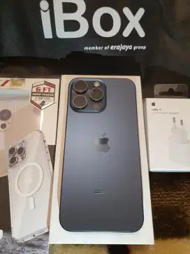 jual santuy iphone 15 pro max 256 gb IBOX, Blue Titanium
