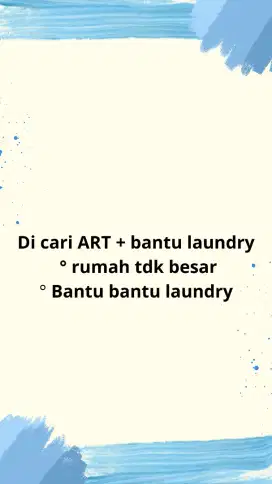 Loker art dn bantu laundry