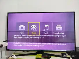 TV bekas LED rusak 1/2 bawah