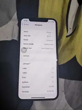 Iphone X 64Gb Mulus Like A New