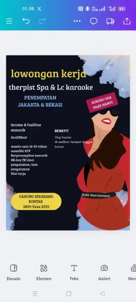 lowongan kerja therpist spa /karoke