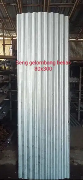 Jual seng gelombang bekas 80x300 Siap pakai untuk atap