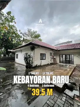JUAL RUMAH LAMA HITUNG TANAH SENOPATI AREA KEBAYORAN BARU