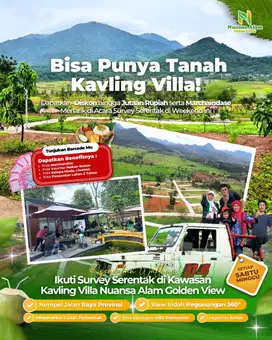 TANAH KAVLING MURAH FASILITAS MEWAH DI KAWASAN WISATA BOGOR TIMUR