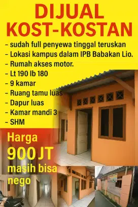Dijual Kost-kostan di IPB