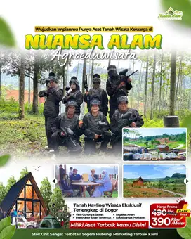 DI JUAL TANAH MURAH DEKAT WISATA JONA KUNING DI BOGOR TIMUR