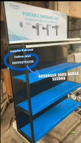 Jual rak gondola fullset konsep baru berat besi tebal