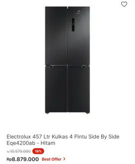KULKAS ELECTROLUX SBS 457 liter