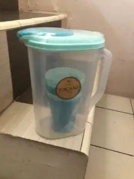 Teko Toscana warna Hijau Toscha BARU buat pake piknik hadiah kado dll