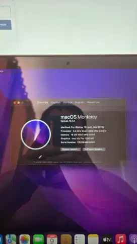Jual Macbok Pro Retina 15inch, Mid 2015 (Jual apa adanya aja)