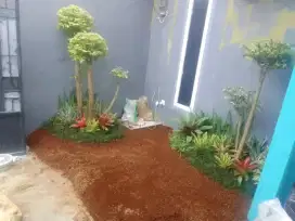 jasa pembuatan taman rumput model minimalis