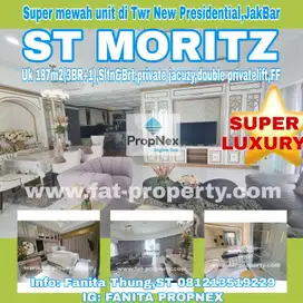Dijual Apt ST MORITZ Twr New Presidential 187m2(3BR+1),Private jacuzi,