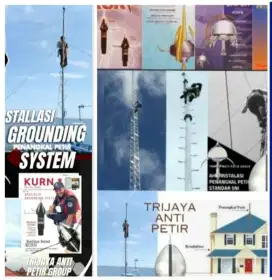 Teknisi ahli jasa pasang penangkal petir dan grounding mesin Sukabumi