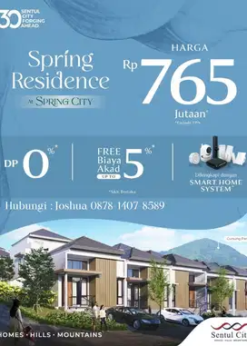 RUMAH STRATEGIS DI SENTUL CITY HARGA 700 JUTA AN