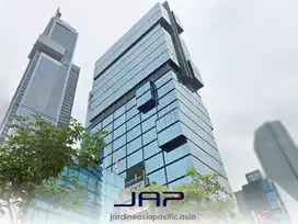 Sewa Kantor UOB Plaza Luas 136 M2 Bare di Thamrin Dekat Halte Sarinah
