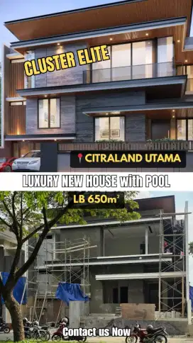 Dijual Rumah NEW DI CITRALAND CLUSTER UTAMA INDENT