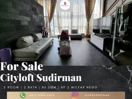 Dijual Apartement Cityloft Sudirman 2 BR Furnished Bagus Lantai Rendah