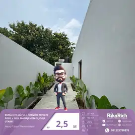 VILLA MEWAH PRIVATE POOL DI JOGJA FULL FURNISHED FULLY OPERATED