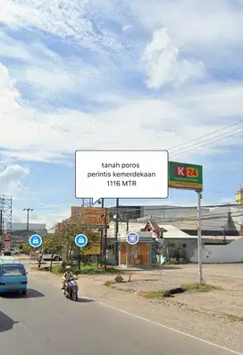 Tanah jl perintis kemerdekaan poros 1116 mtr