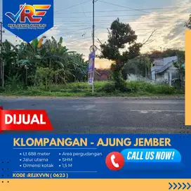 DIJUAL TANAH PINGGIR JALAN KLOMPANGAN  AJUNG