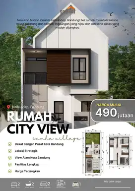 RUMAH BARU MURAH TERJANGKAU & TERLARIS DEKAT KE PUSAT KOTA BANDUNG
