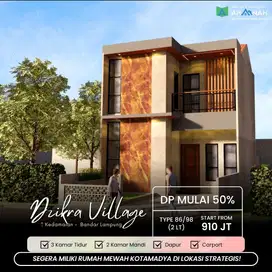 RUMAH MURAH 2 LANTAI TENGAH KOTA BISA DI CICIL SYARIAH NON KPR BANK