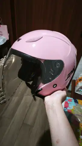Helm JPN warna pink pastel size m