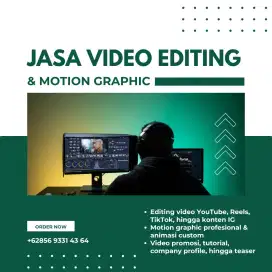 Jasa Editing Video & Motion Graphic Profesional Murah Berkualitas
