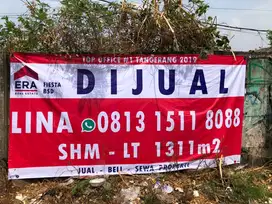 Kavling Komersial Lokasi Strategis Bagus di  BSD Jl Pahlawan Seribu