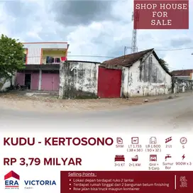 DIJUAL Ruko Lantai 2 Area Kertosono Terdapat Rumah Tinggal, 2 Bangunan