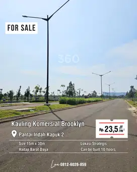 Dijual Kavling Komersial PIK2 Brooklyn uk 15x30m at Jakarta Utara