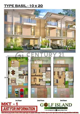 Dijual Rumah Mewah Di Cluster Chopin Golf Island Penjaringan, Jakarta